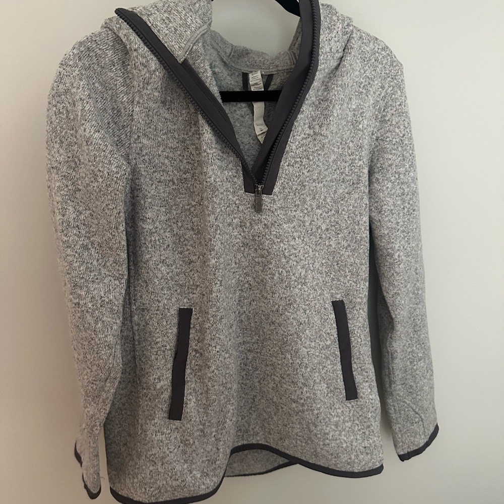 Lululemon Gray Quarter-Zip Sweater